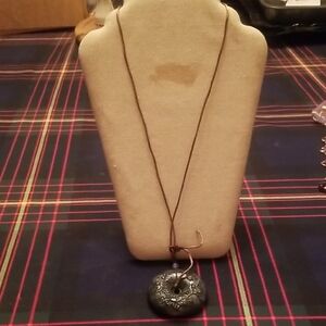 Jade-Like Pendant Necklace